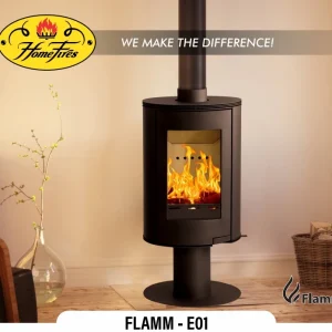 Flamm E01 Freestanding Fireplace