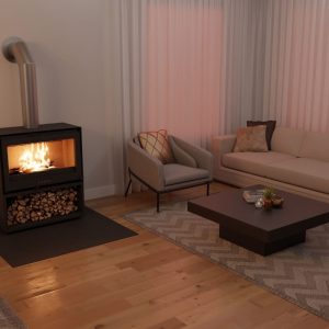 Forge f80 Freestanding Closed Combustion Fireplace