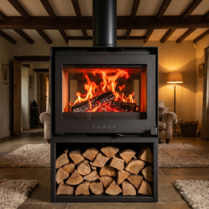 Forge D60 Double Sided Freestanding Fireplace