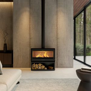 Forge f100 Freestanding Closed Combustion Fireplace