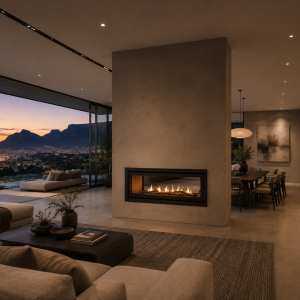 Forge D120 Double Sided Built-In Fireplace