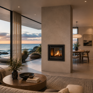 Forge D60 Double Sided Built In Fireplace