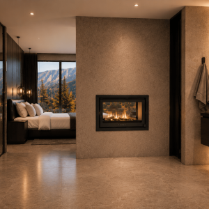 Forge D80 Double Sided Built-In Fireplace